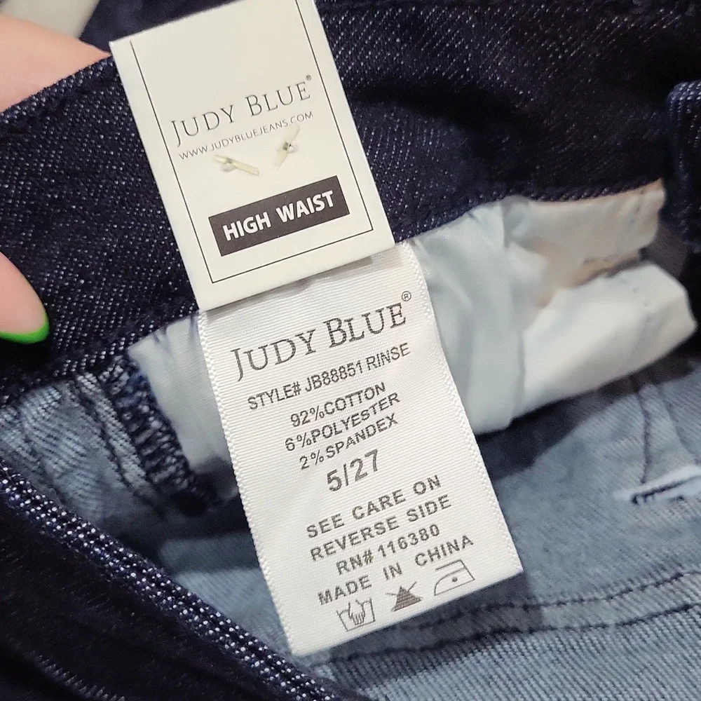 Judy Blue Women's Dark Blue Jeans - Picture 12 of 13